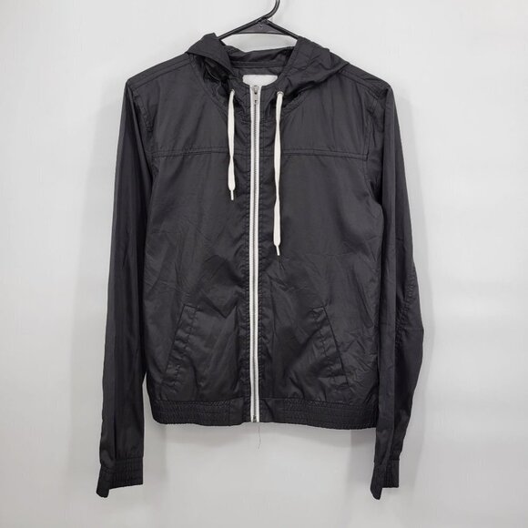 Zine Windbreaker Hooded Jacket Water Resistant Full Zip Slim Fit Medium Womens - Picture 1 of 9